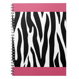Carnet d'impression rose Zebra