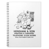 Carnet d'imprimantes et de finisseurs (Devant)