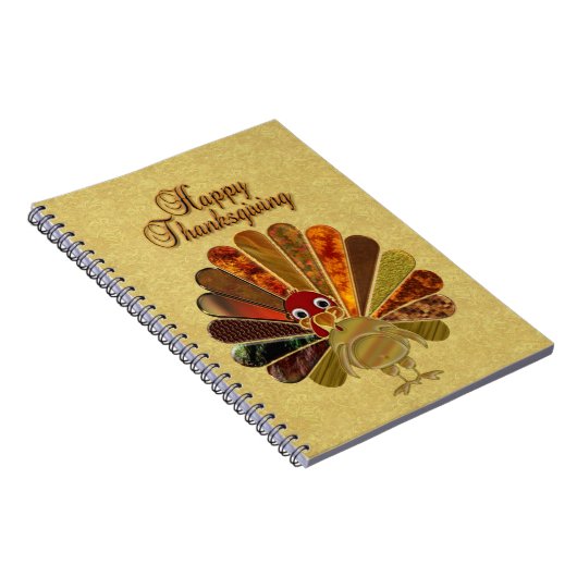 Carnet Dinde de Thanksgiving colorée et joyeuse (Côté Droit)