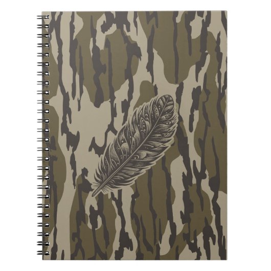 Carnet Dindon Plume Bas-Fonds Camo Forêt (Devant)