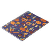 Carnet Dîner Thanksgiving sans couture motif vintage avec (Côté gauche)