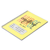 Carnet d'infirmière autorisée (Côté gauche)