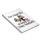 Carnet Dingue Goat Lady GetYerGoat (Côté Droit)