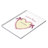 Carnet Dingus Bows & Heart Personnalisé (Côté gauche)
