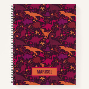 Carnet Dino Doodle Silhouettes Enfants Dinosaur
