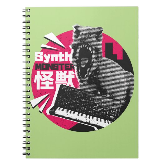 Carnet Dino Synth Musicien (Devant)