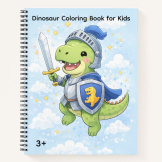 Carnet Dinosaur Coloring Book for Kids Ages 3+ – Cute Din