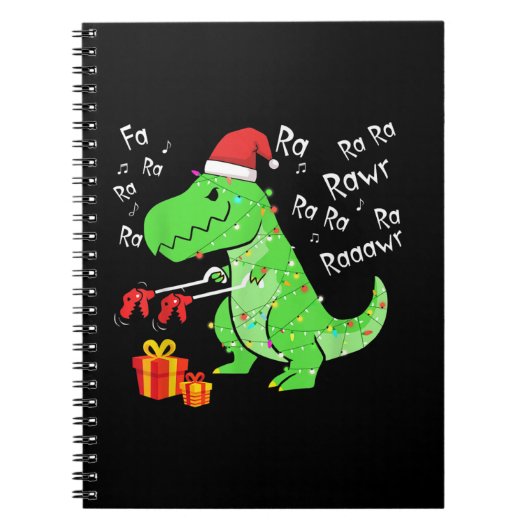 Carnet Dinosaur Fa Ra Ra Ra Rawr T-Rex Funny Christmas Xm (Devant)