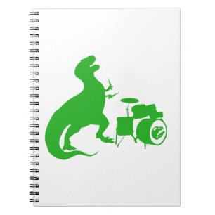 Carnet Dinosaur jouer de la batterie - Choisir la couleur