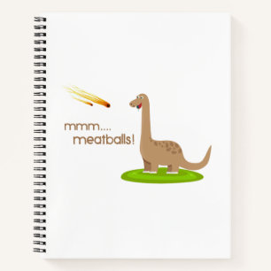 Carnet Dinosaur Meteor Boules de viande