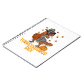 Carnet Dinosaur Thanksgiving Garçons Dinde Saurus T rex E (Côté gauche)