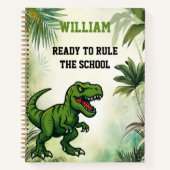 Carnet Dinosaur Tyrannosaurus Rex citation jungle (Devant)