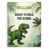 Carnet Dinosaur Tyrannosaurus Rex citation jungle (Devant)