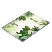Carnet Dinosaur Tyrannosaurus Rex jungle (Côté gauche)