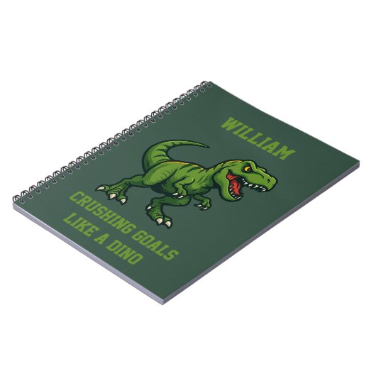 Carnet Dinosaur Tyrannosaurus Rex Jurassique citation (Côté gauche)