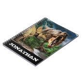 Carnet Dinosaur Tyrannosaurus Tricératops Attaque (Côté gauche)