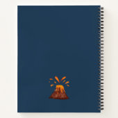 Carnet Dinosaure aquarelle avec nom enfant (Dos)