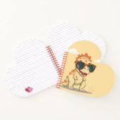 Carnet Dinosaure Cool avec des Lunettes de Soleil Drôle E (Intérieur)
