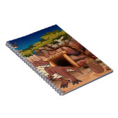 Carnet Dinosaure cool Personnalisé dessin animé pour enfa (Côté Droit)