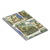 Carnet Dinosaure Era : Illustration du paysage aquarelle (Côté Droit)