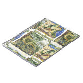 Carnet Dinosaure Era : Illustration du paysage aquarelle (Côté gauche)