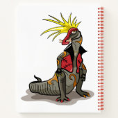 Carnet Dinosaure Hadrosaurus Habillé Comme Un Punk. (Dos)