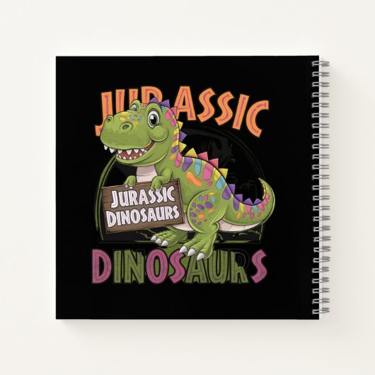 Carnet dinosaure jurassique (Dos)