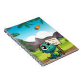 Carnet dinosaure mignon et drôle (Côté Droit)