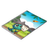Carnet dinosaure mignon et drôle (Côté gauche)