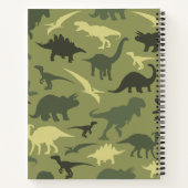 Carnet Dinosaure Motif, Dinosaur Silhouette, Votre Nom (Dos)