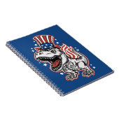 Carnet Dinosaure patriotique américain (Côté Droit)