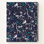 Carnet Dinosaure Skeletons Personnalisé (Dos)