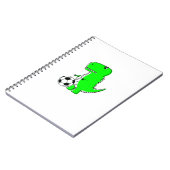 Carnet Dinosaure Vert Aime Le Football (Côté gauche)