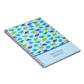 Carnet Dinosaures Bleu Dino pour enfant (Côté Droit)