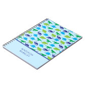 Carnet Dinosaures Bleu Dino pour enfant (Côté gauche)