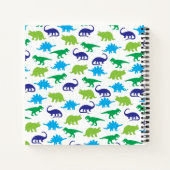 Carnet Dinosaures Bleus Enfant Cute Dino (Dos)