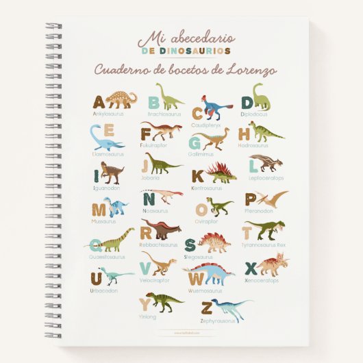 Carnet Dinosaures (espagnol) (Devant)