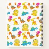 Carnet Dinosaures Mignons, Motif Des Dinosaures, Votre No (Dos)