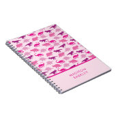 Carnet Dinosaures roses mignons pour enfants (Côté Droit)