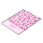 Carnet Dinosaures roses mignons pour enfants (Côté gauche)