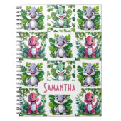 Carnet Dinosaurus Jurassique Mignons Enfants (Devant)