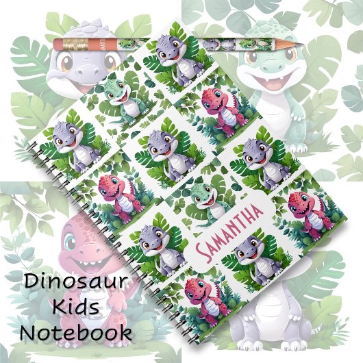 Carnet Dinosaurus Jurassique Mignons Enfants