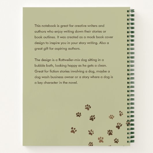 Carnet d'inspiration de la couverture du livre de  (Dos)