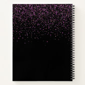 Carnet Diplômé de la fête noire violet (Dos)