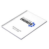 Carnet Diplômé personnalisé pour futur ingénieur (Côté gauche)