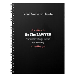 Carnet Diplômée de femelle d'avocat d'école de droit -