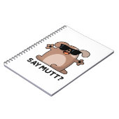 Carnet Dire Mutt Drôle Chien Cool Pun  (Côté gauche)