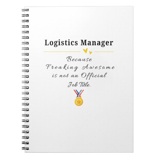 Carnet Directeur de la logistique (Devant)