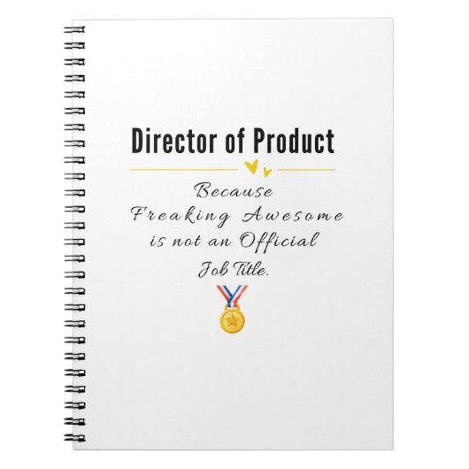 Carnet Directeur de produit (Devant)