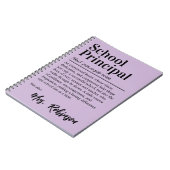 Carnet Directeur d'école Définition Drôle Couverture Lava (Côté gauche)